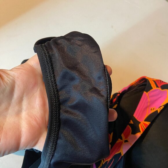 Lands End Swimsuit Set 16W DD Tankini Bikini Bottom Colorful Floral Pool Travel - Picture 7 of 13